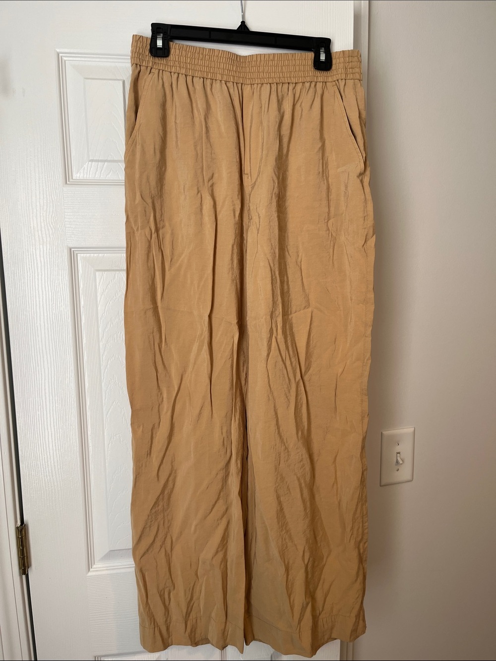 Madewell Lightweight Golden Yellow Wide Leg Pull-On Pants